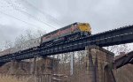 CVSR 6777 heads back across Cascade Locks after dropping us off.